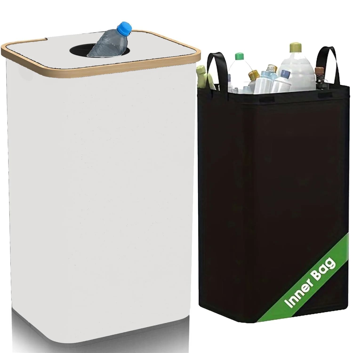 1 poubelle de recyclage, poubelle, collecteur de bouteilles, tissu Oxford pliable, essentiel pour la