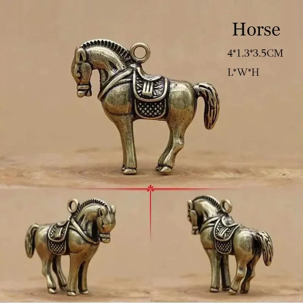 Mini figurine d'ornement de taureau en cuivre fait à la main, sculpture, décoration de bureau, cuivr