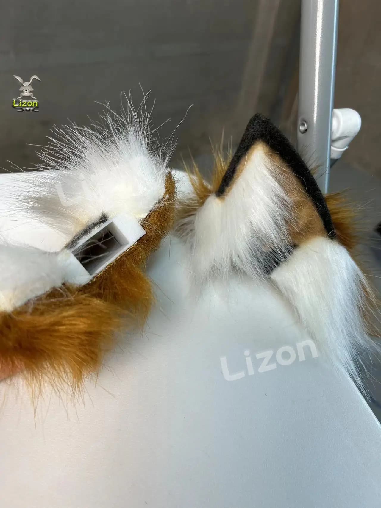 Oreilles mobiles, oreilles et queue de renard, bandeau oreilles de loup blanc, cadeaux de cosplay d'