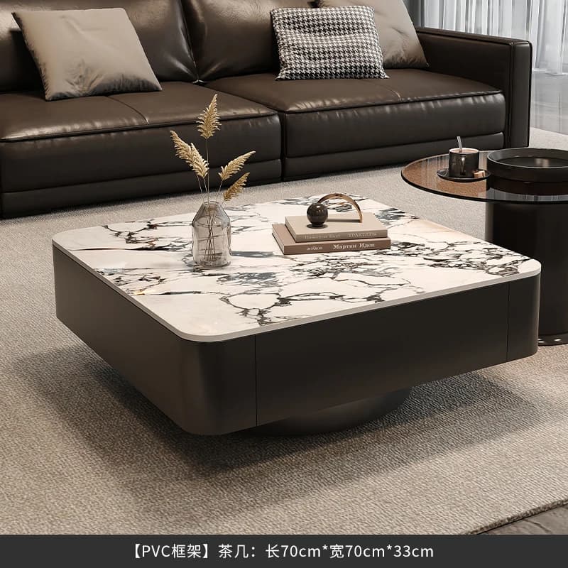 Rangement Table basse moderne Magazine ornements Cool Table basse carrée Design salon Tavolino Da Sa