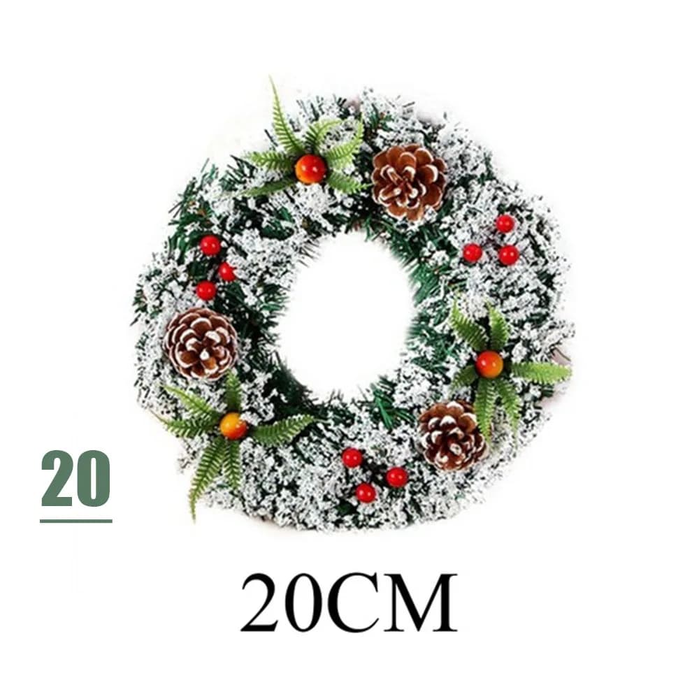 Décor arbre de noël accessoires cerise magasin fenêtre fenêtre accessoires ornements de noël couronn