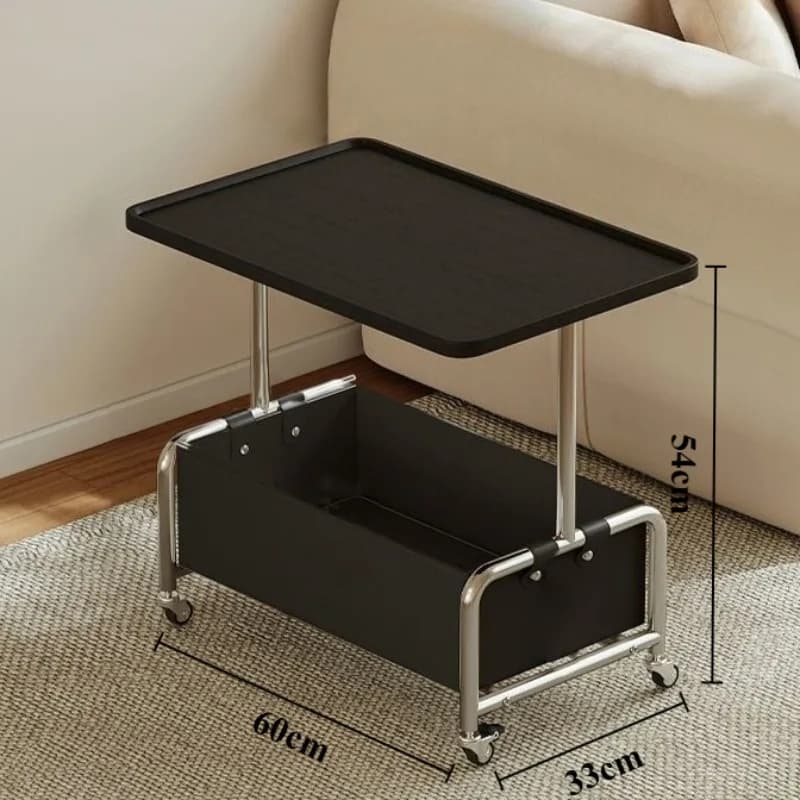 Table basse mobile en bois, canapé Portable, chevet latéral, Tables basses nordiques modernes avec r