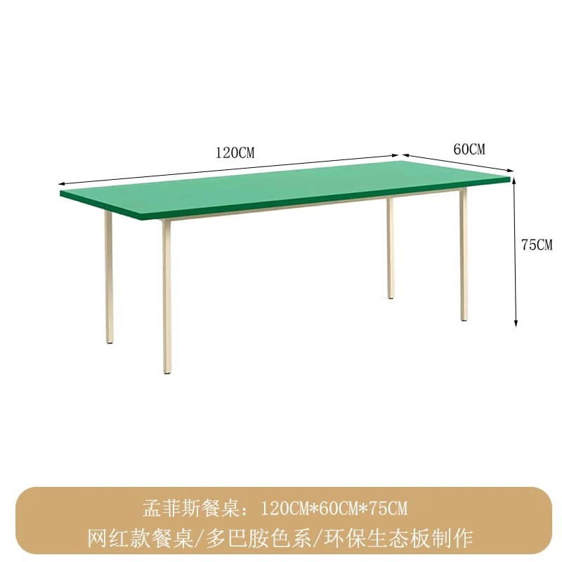 Pieds Design Table à manger rectangulaire moderne cuisine salon Table à manger Vase étanche Muebles