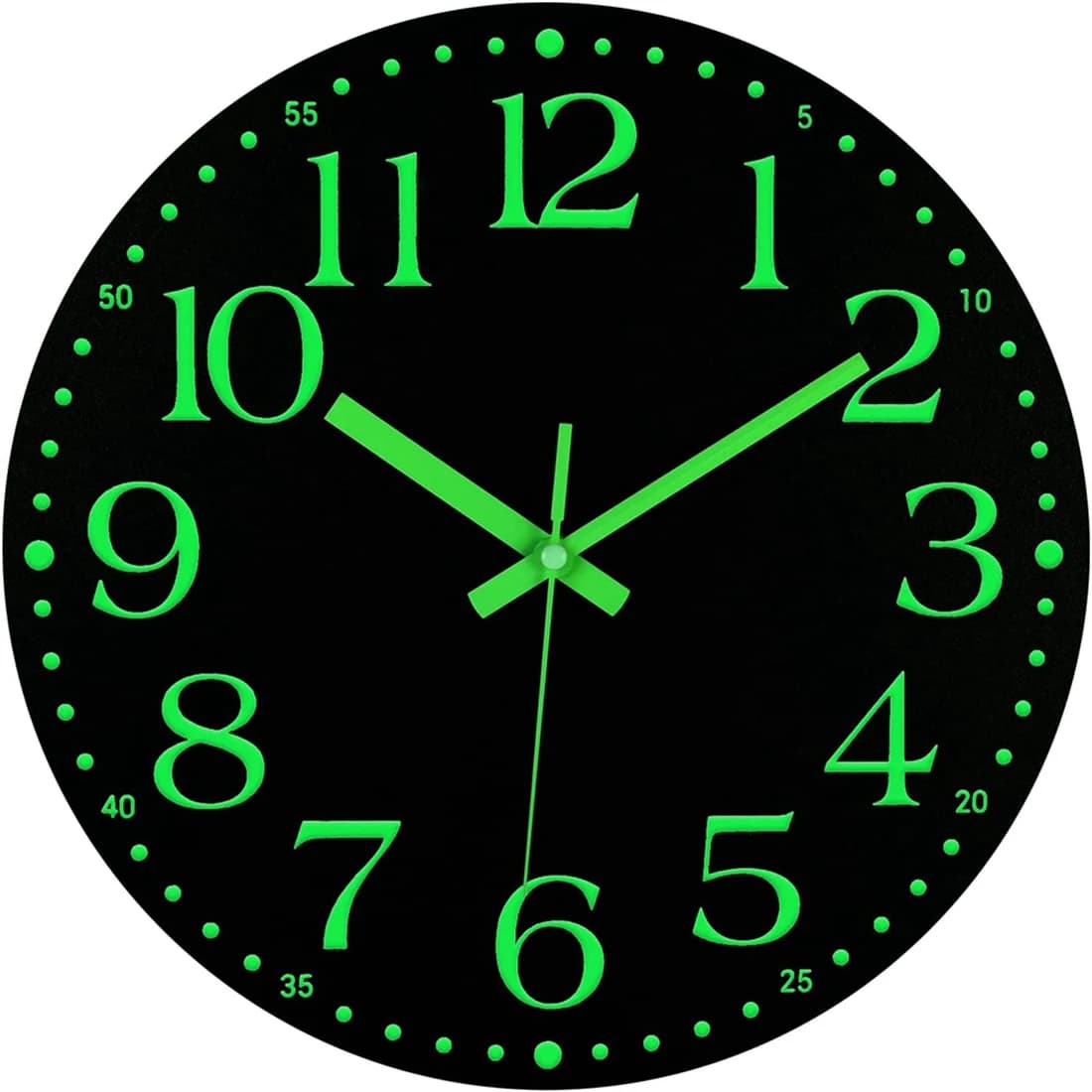 Horloge murale Shoous, horloge à piles silencieuse sans tic-tac de 12 pouces, décoration d'horloge m