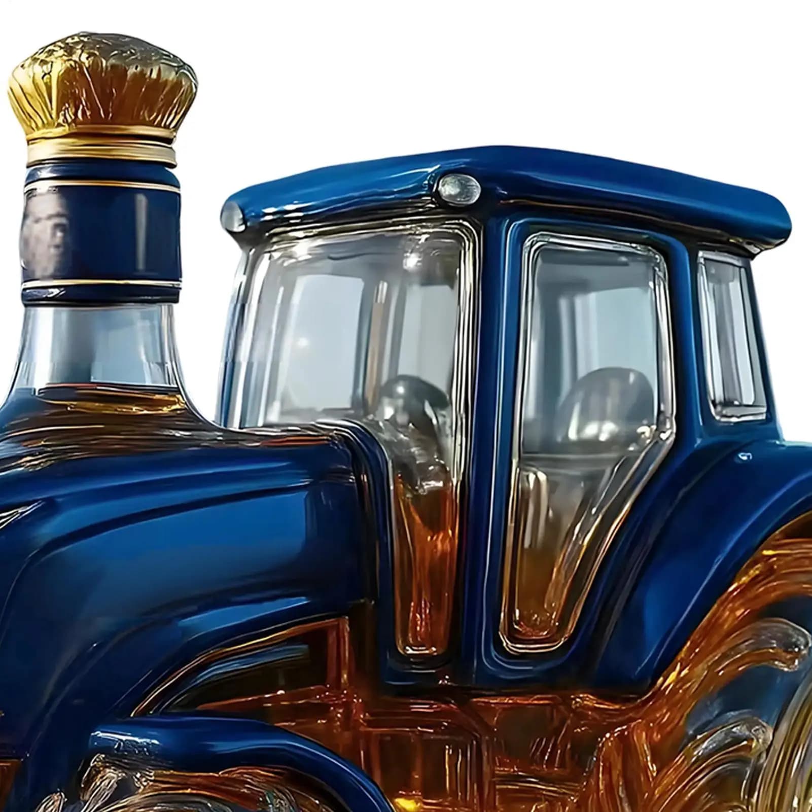 Bouteille de whisky en verre, stockage d'alcool drôle, carafe décorative en verre, bouteille de whis