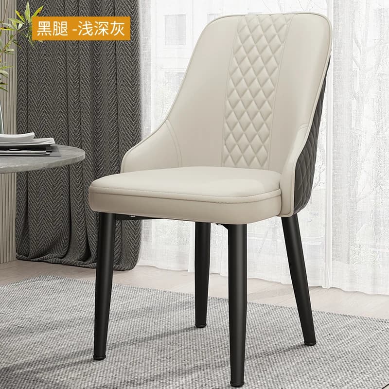 Coussin belles chaises de salle à manger modernes en métal ergonomique chaises nordiques plancher Un