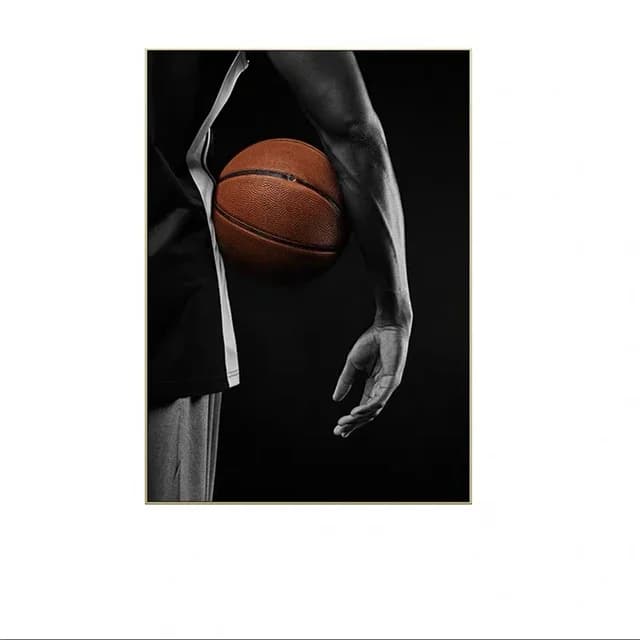 Joueur de basket-ball, citations inspirantes de rêve, affiches de peinture sur toile, décoration mur