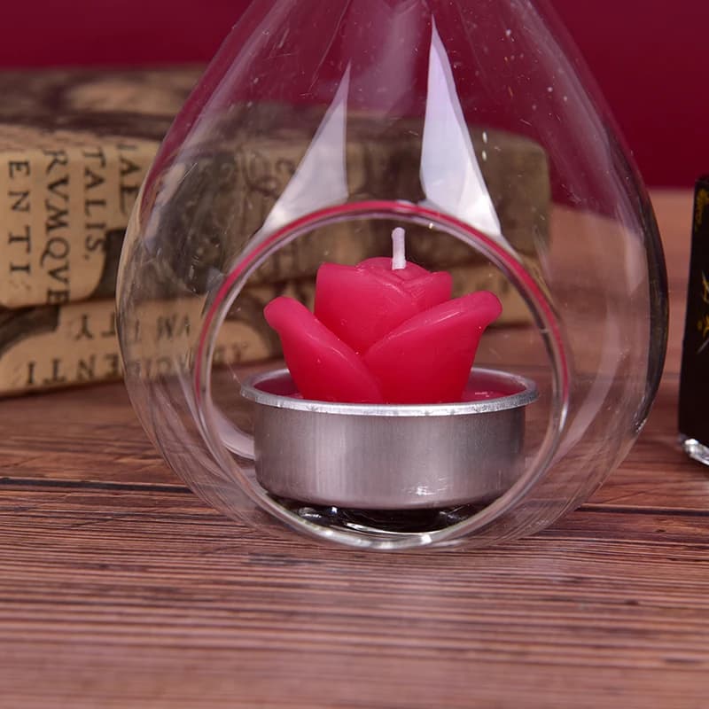 Bougeoir en verre d'ange pour bougie chauffe-plat, décoration de fête à domicile, bougeoirs de range