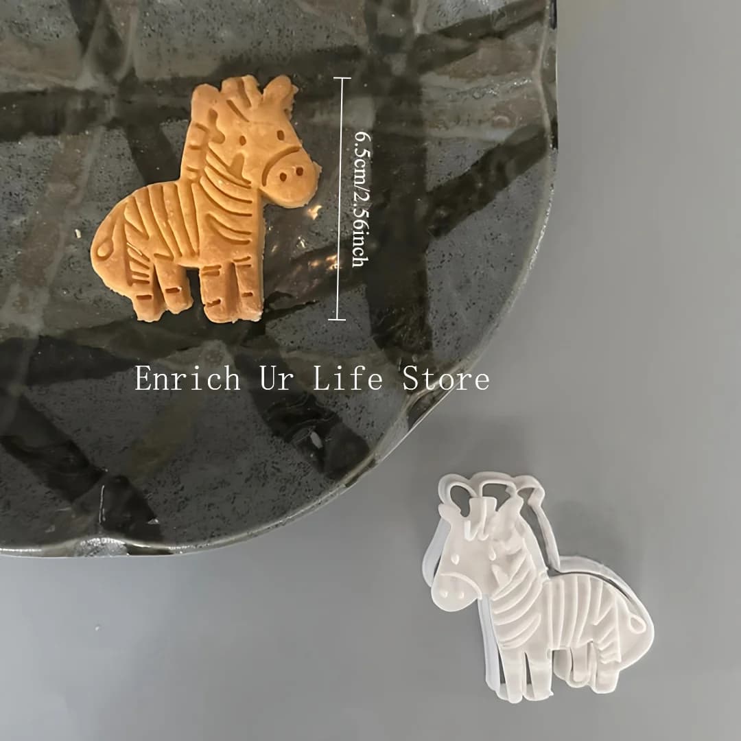 Emporte-pièces animaux de dessin animé Lion Singe Girafe Éléphant Moule à biscuits Animaux de la for
