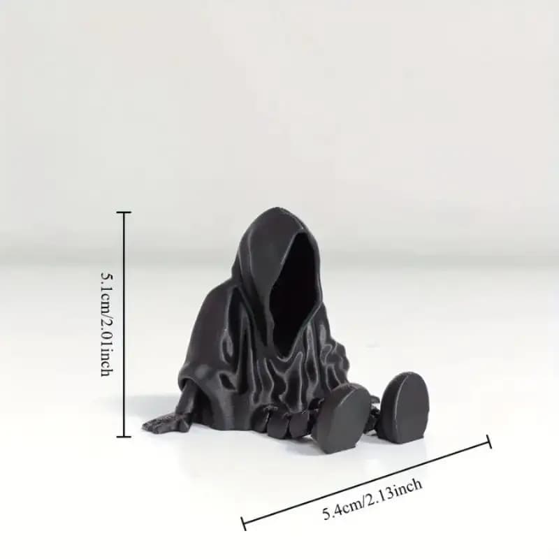 Statue fantôme sans visage imprimée en 3D, ornement gothique, thème de mort, décoration de maison, v