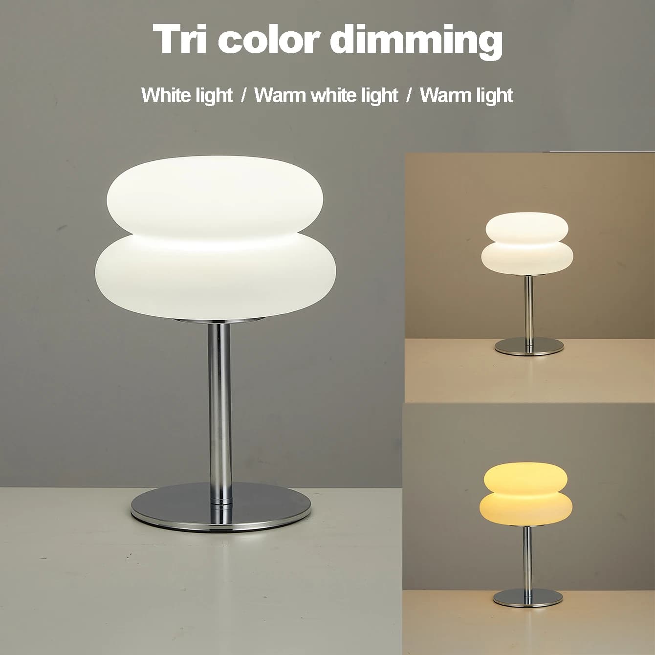 Bauhaus lampe de table abat-jour en plastique chambre chevet salon lampe champignon nordique 9 nivea