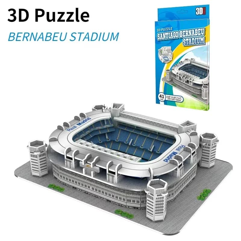 Puzzle de stade de football en papier 3D pour enfants, jouet de construction, développement intellec