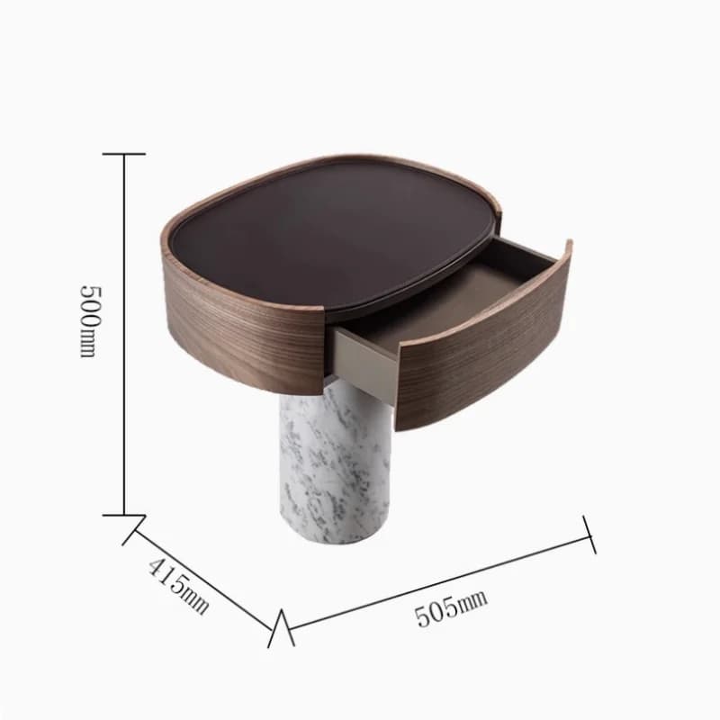 Table de chevet de luxe légère avec tiroirs, style crème, design créatif, qualité supérieure, pour c