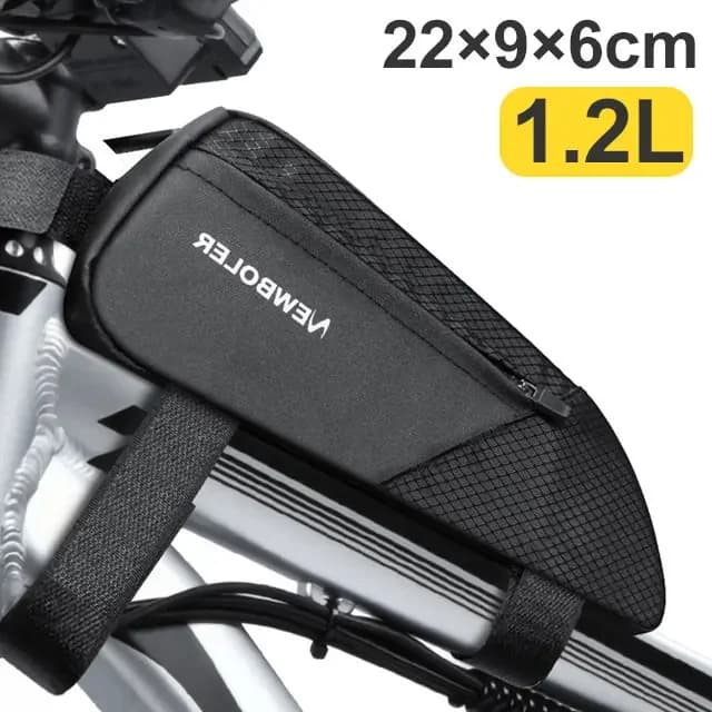 Sac de vélo étanche, sac de cadre de Tube avant supérieur de cyclisme, grande capacité, sacoche de v