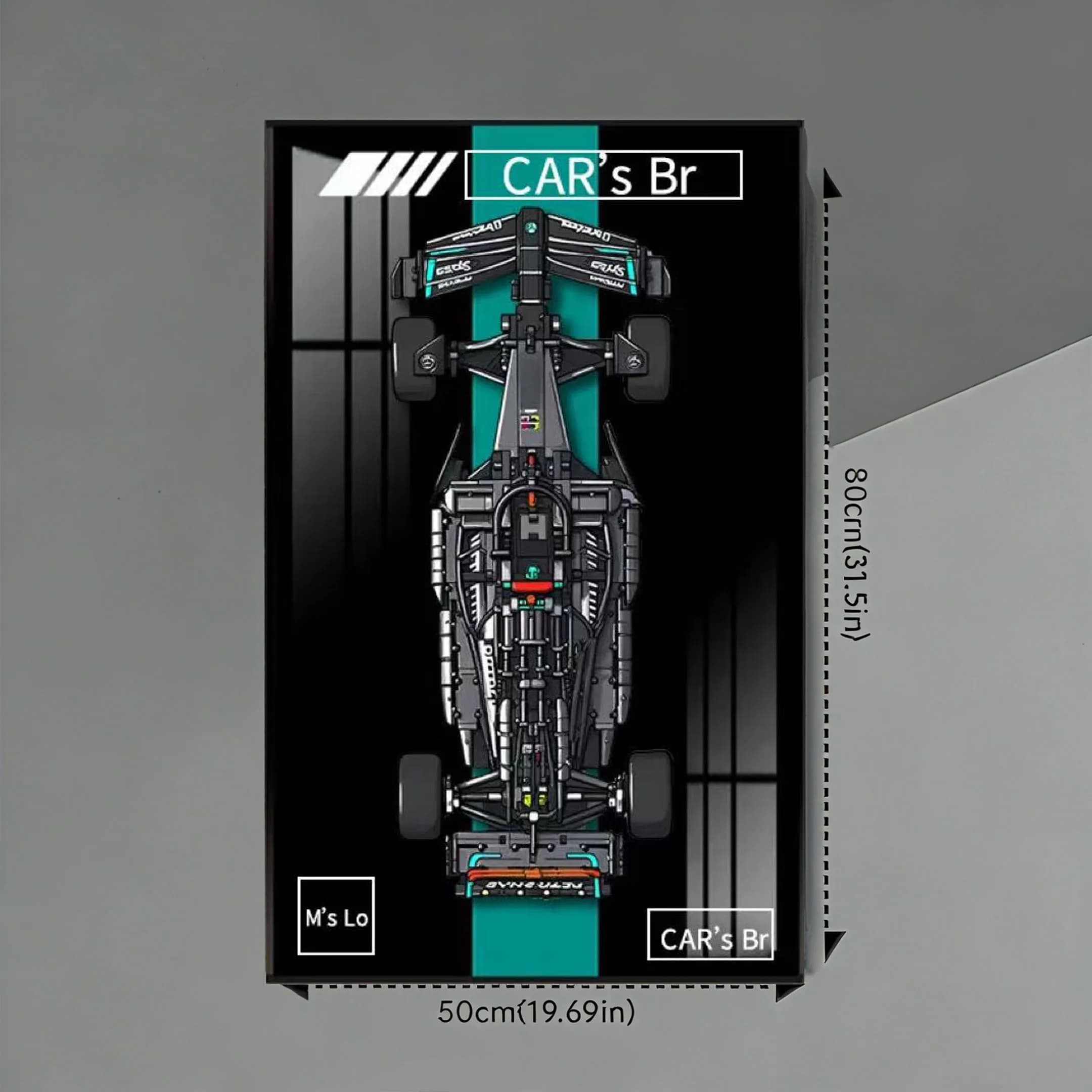 Nouvelle vitrine murale 2026 pour LEGO 42171 Mercedes-AMG F1, modèle de voiture en blocs de construc