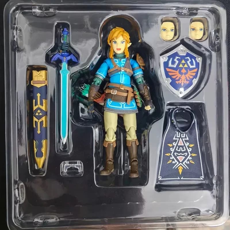 La légende de Zelda Figma 626 lien larmes du royaume Figure du sauvage Anime Figurine d'action Statu
