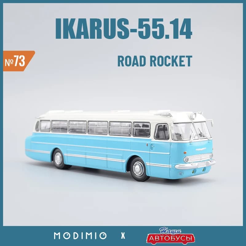Bus de banlieue hongrois Ikarus 55.14, modèle moulé sous pression 1:43, bus longue distance soviétiq