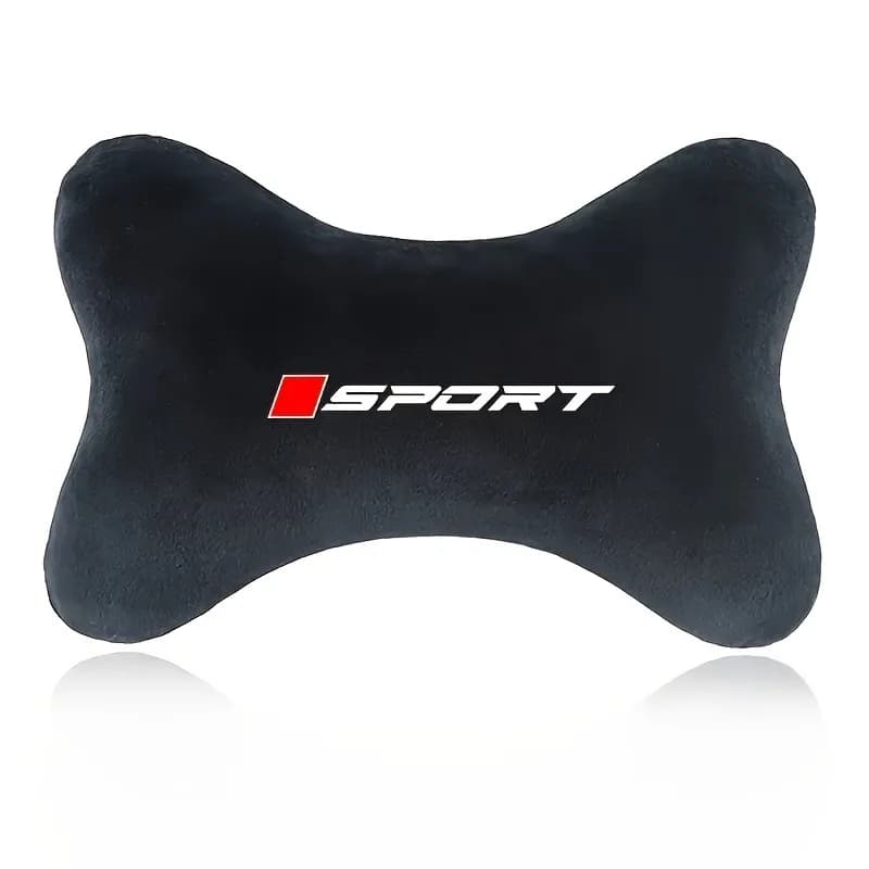 Coussin ergonomique pour le cou en voiture, coussin de soutien du cou en peluche douce avec logo spo