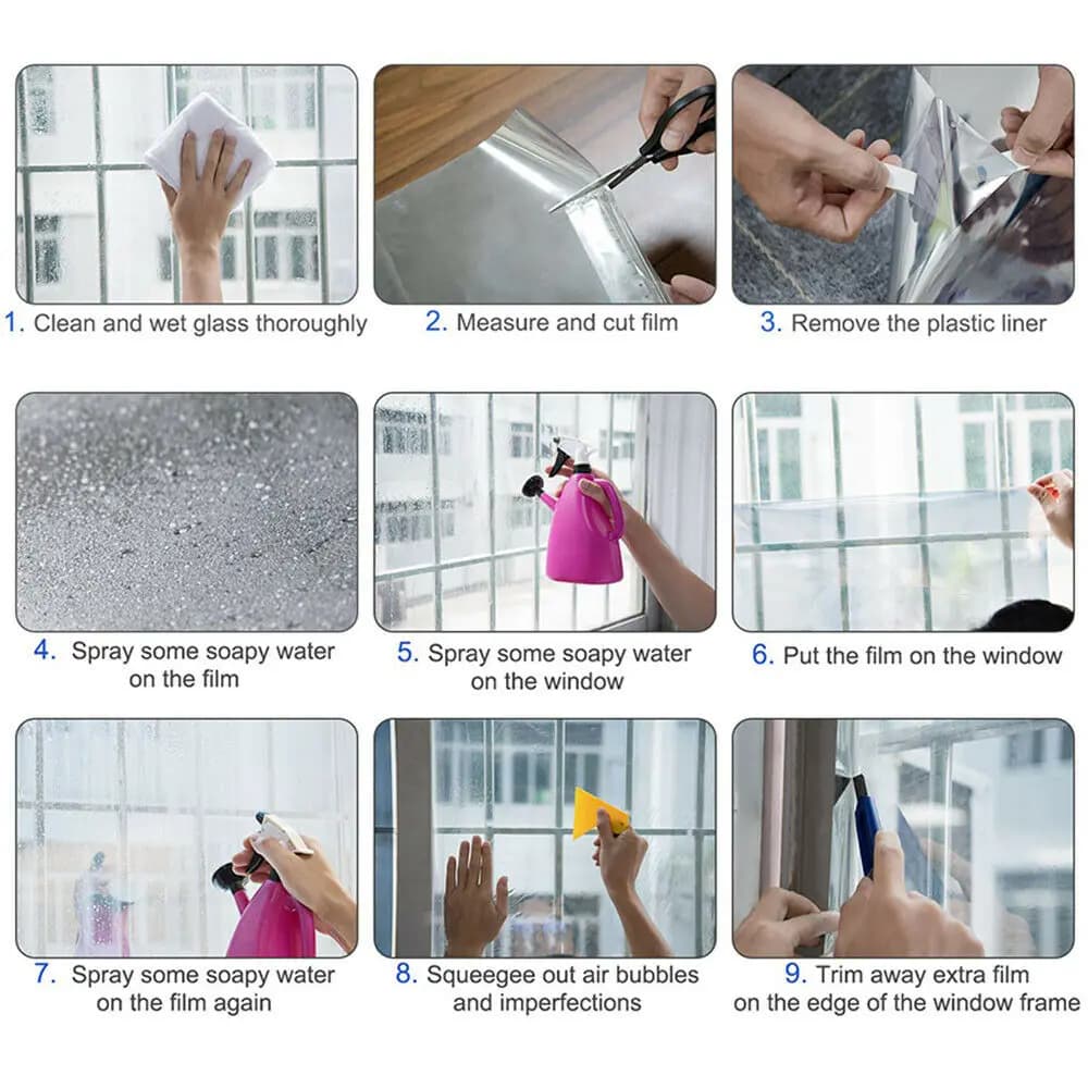 13 feuilles de film décoratif transparent pour fenêtre, 7,8 x 11,8 pouces, anti-UV, vinyle adhésif coloré, teinte solaire, DIY pour la décoration de la maison et des festivals