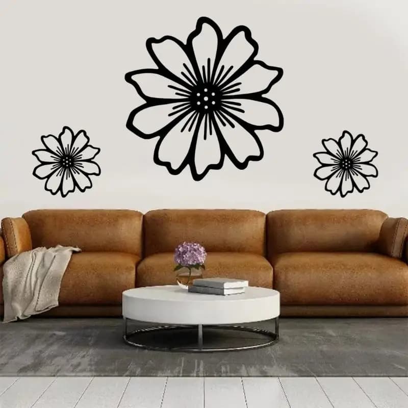 G6KF – ensemble décorations murales à fleurs en fer, pour ferme, Vintage, décorations florales pour maison le