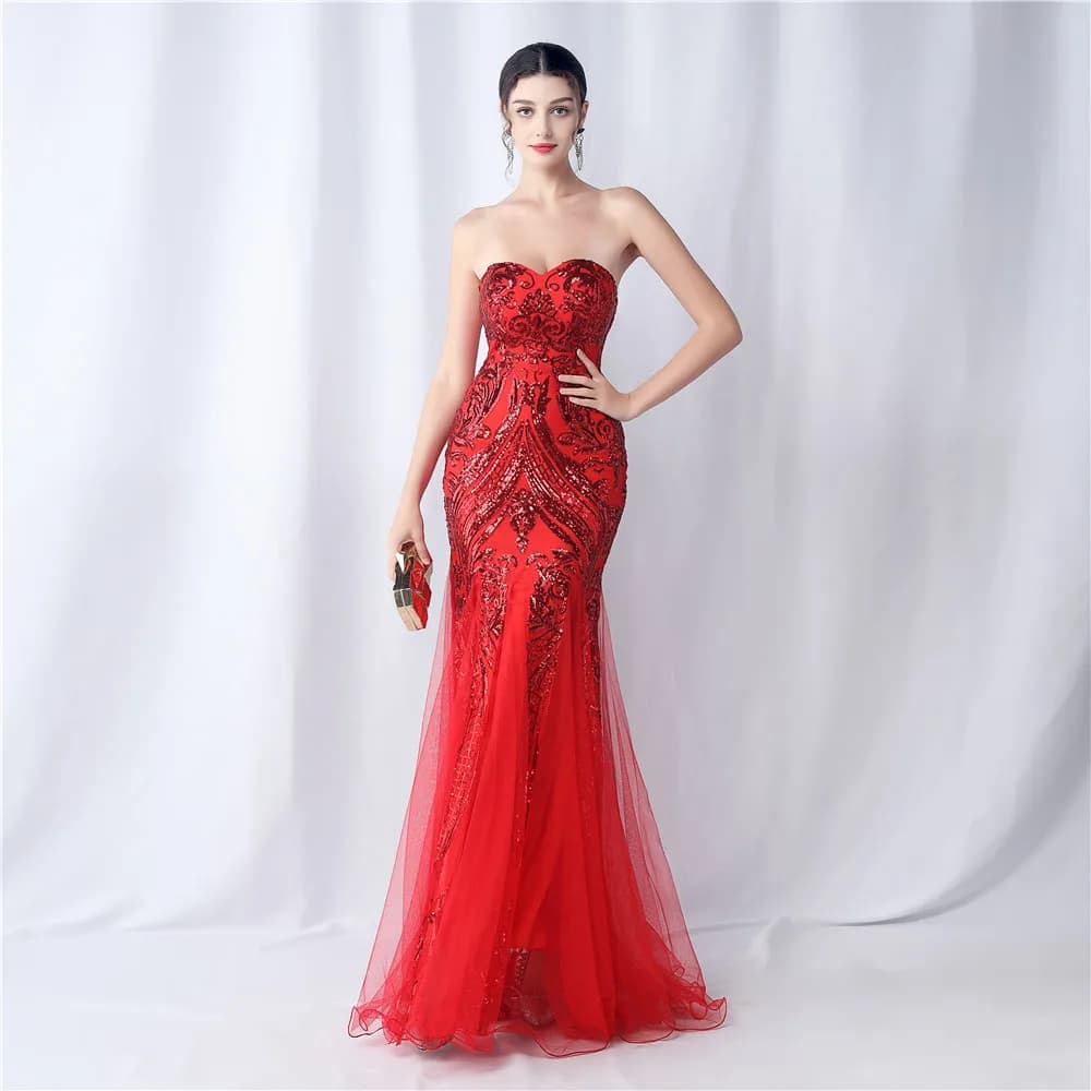 Robe à paillettes élégante pour femme, robe de soirée de bal, soirée de gala, luxe, chic, simple, événements spéciaux, occasion, 2023