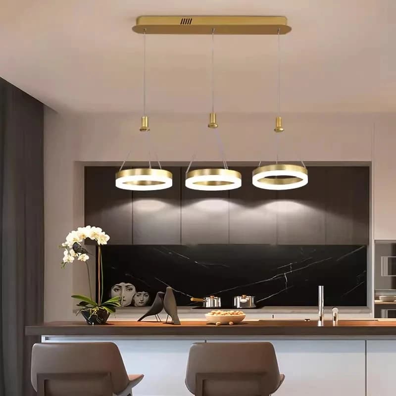 Lampe LED Suspendue au Design Moderne, Luminaire Décoratif d'Nik, Idéal pour un Salon ou une Salle à Manger