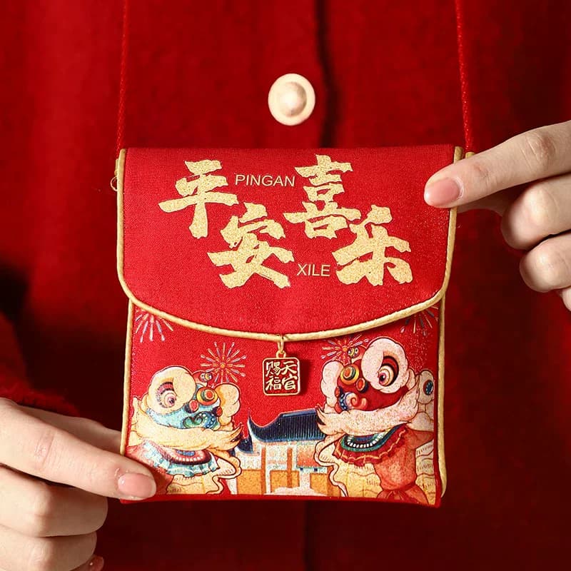 Célébrez le Nouvel An chinois 2026 avec des enveloppes rouges décoratives et fonctionnelles ; Sacs d'emballage pour cadeaux de fête et d'argent