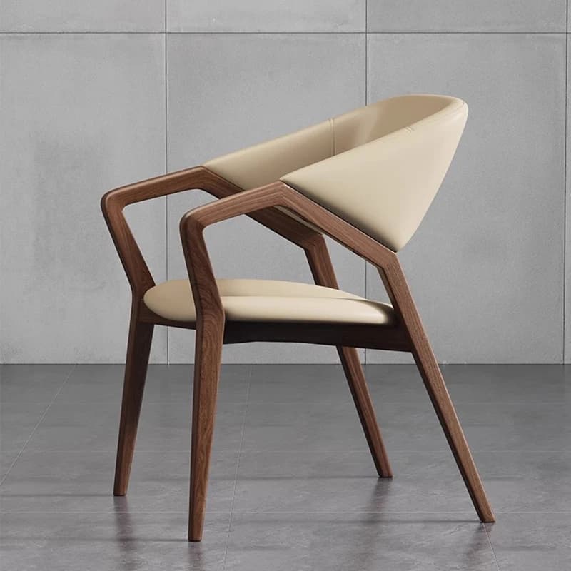 Ensemble De 2 chaises De salle à manger nordiques, modernes et De luxe, bras De salon, meubles De maison imperméables en cuir