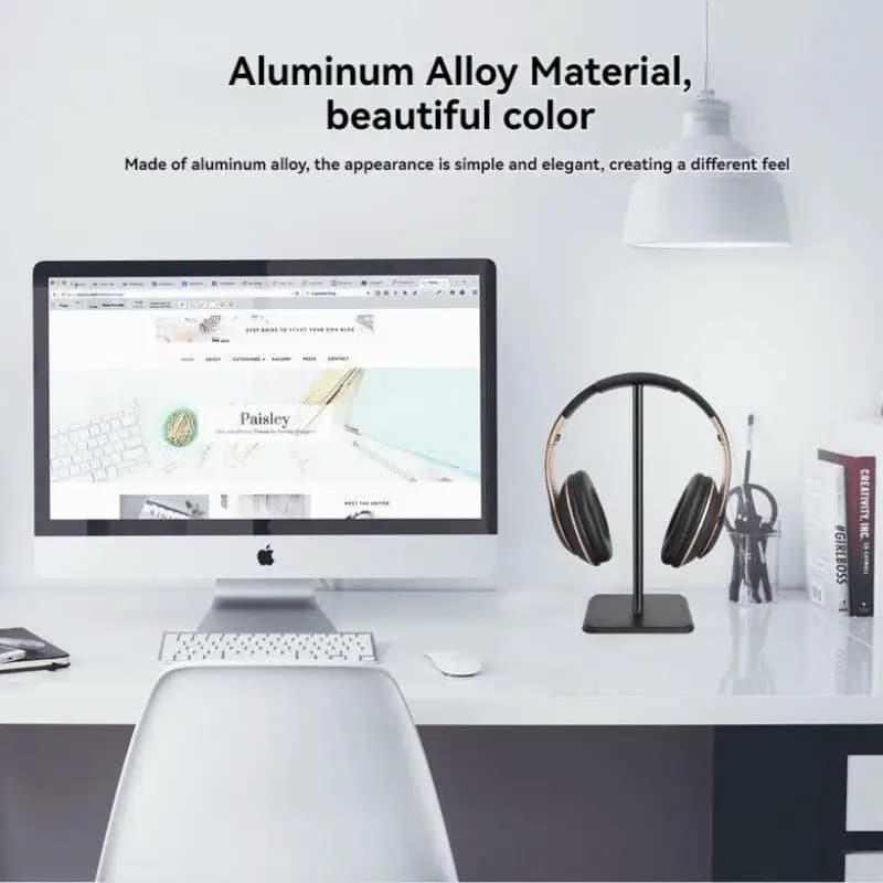 Support d'écouteurs de bureau de jeu Portable, support de casque en alliage d'aluminium, support Stable, accessoire d'écouteurs, présentoir de casque