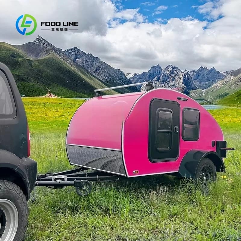 Caravane de camping personnalisée de haute qualité avec sacs de rangement