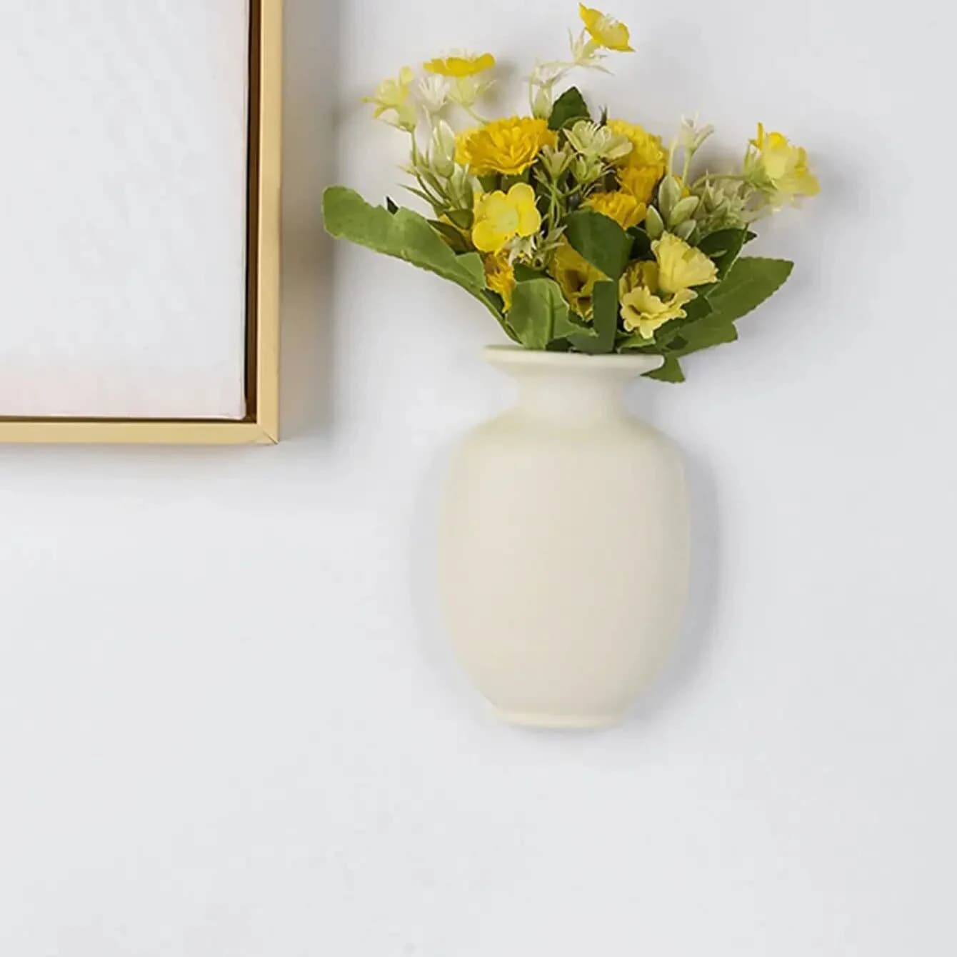 1pc, Vase mural auto-adhésif Pot de fleur suspendu décoratif réutilisable mural Vase de fleur décor à la maison