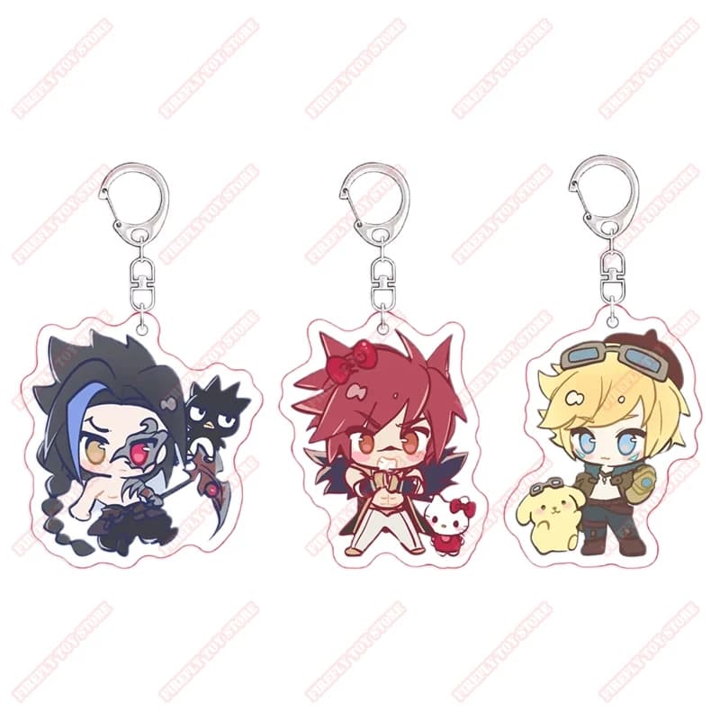 League of Legends – jeu d'animation, jouet périphérique, pendentifs en acrylique, porte-clés, accessoire de garniture, figurines d'anime, Collection d'action