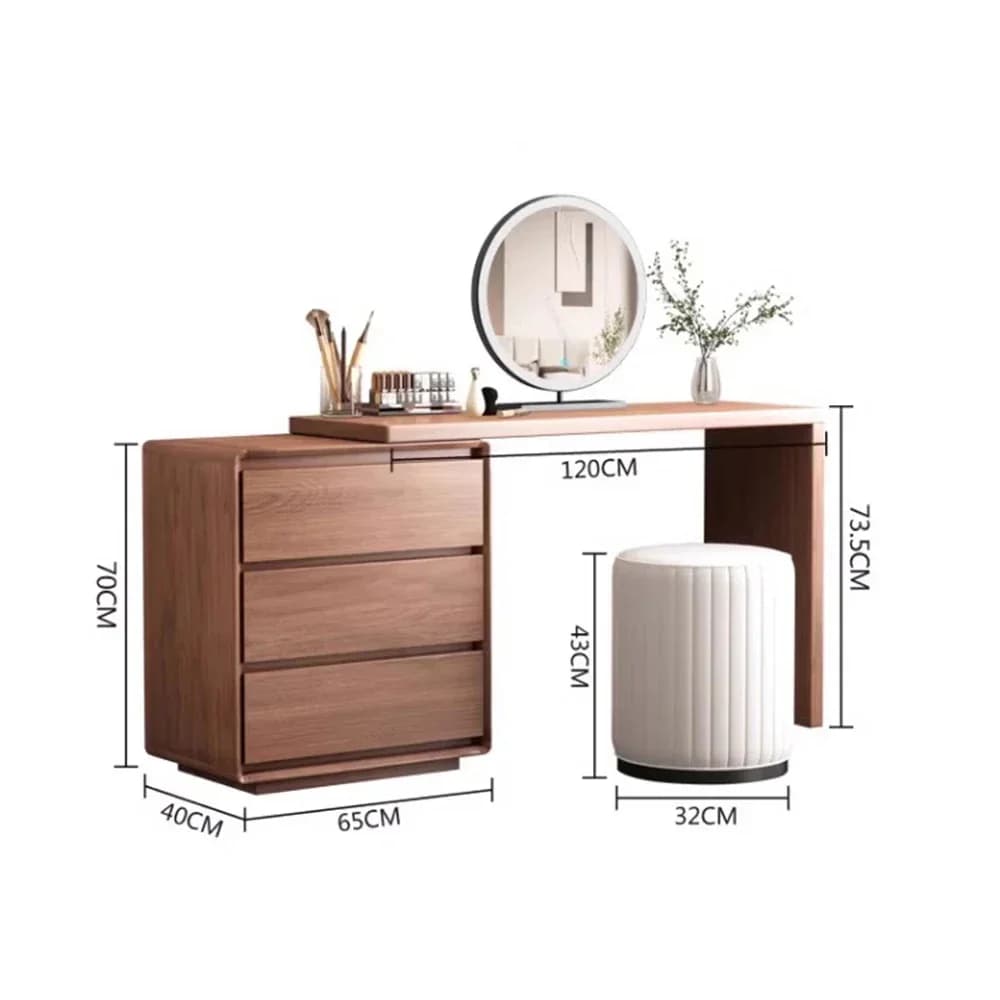 Affichage moderne coiffeuse chambre femmes européen rangement coiffeuse miroir Unique Camas Y Muebles accessoires pour la maison