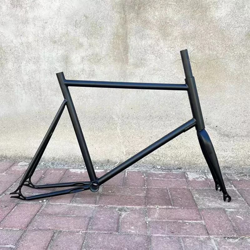 Cadre de vélo à pignon fixe 20 pouces cadre à vitesse unique avec fourche avant cadre en acier O.L.D avant 100mm/arrière 120mm accessoires de vélo