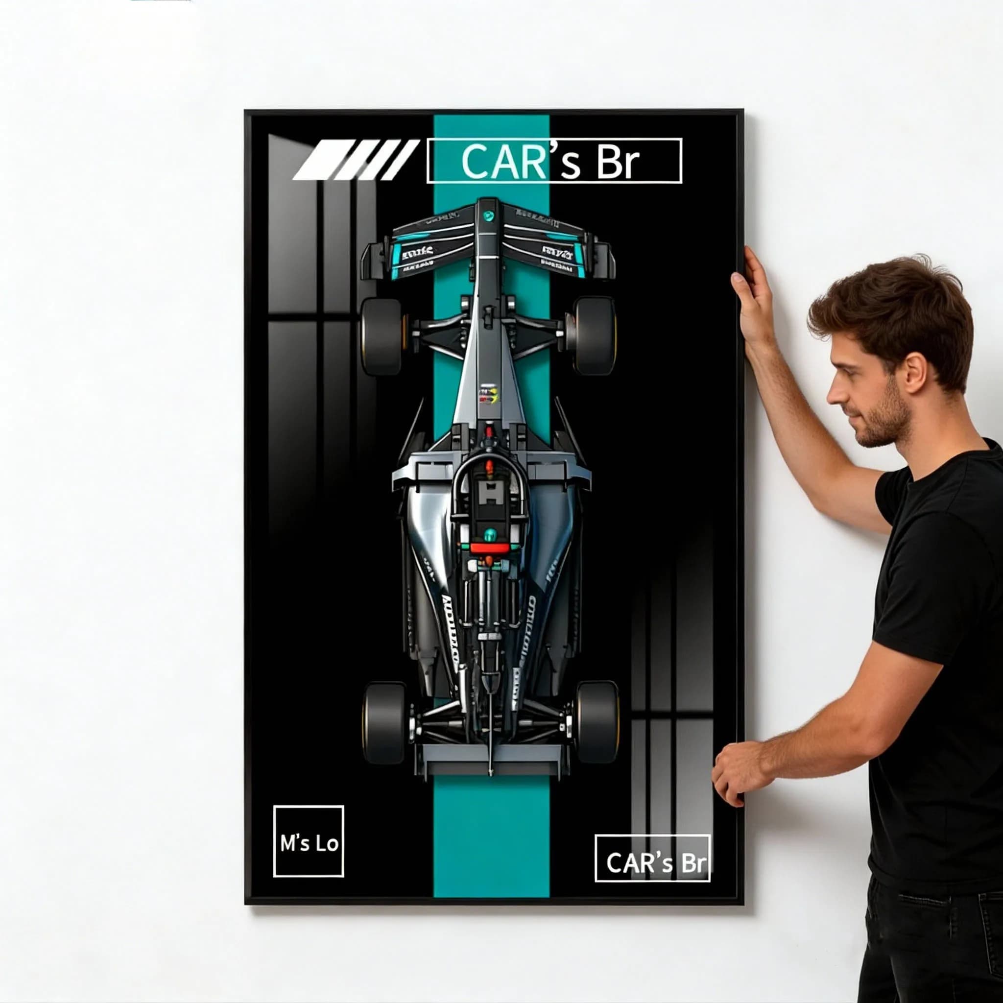 Nouvelle vitrine murale 2026 pour LEGO 42171 Mercedes-AMG F1, modèle de voiture en blocs de construction, cadre photo