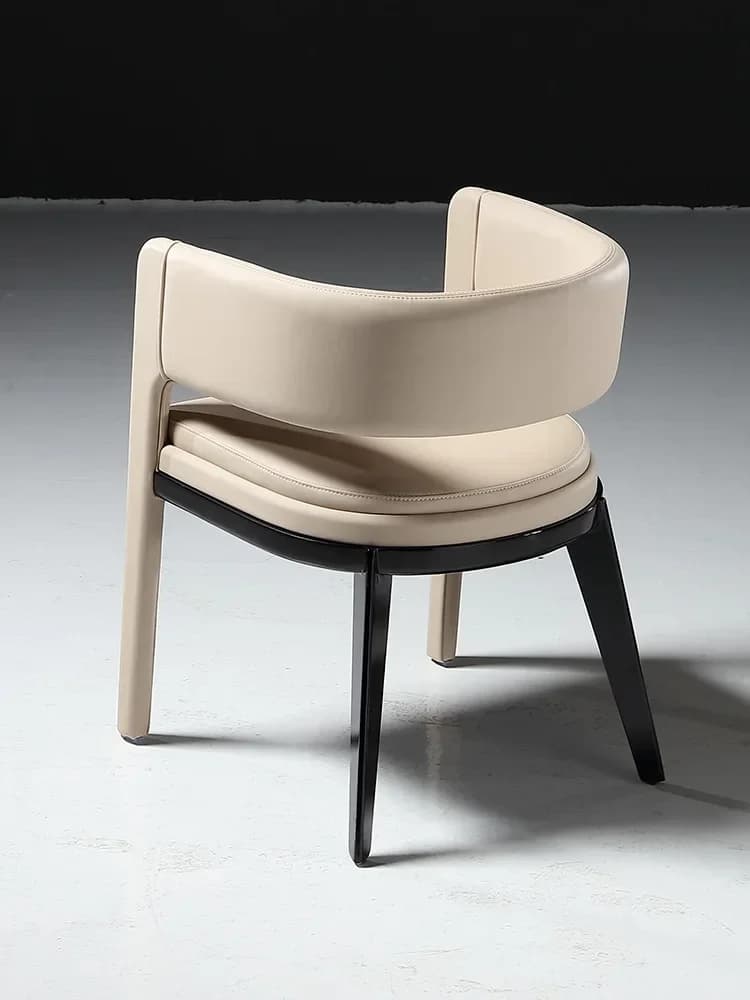 Designer de meubles, luxe léger, bois massif, chaise de salle à manger, moderne, simple, maison, Villa, Restaurant, haut de gamme, chaise environnante, Wit