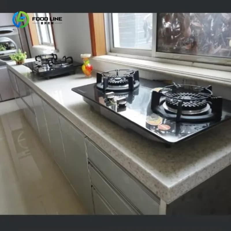 Armoires de cuisine personnalisées avec tiroirs et étagères, imperméables, pour la rénovation et la décoration de cuisines résidentielles, commerciales, de restaurants et d'hôtels