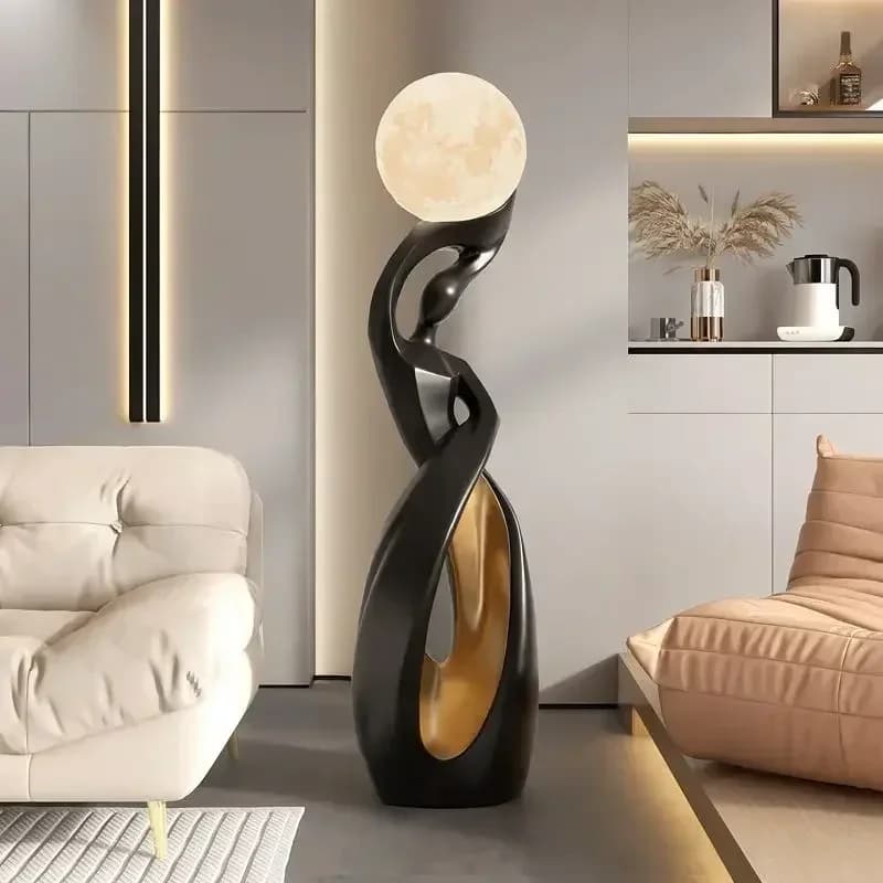 Lampadaire LED créatif pour salon, à placer près du meuble TV, décoration d'intérieur, sculpture abstraite, luminaires nordiques pour chambre à coucher