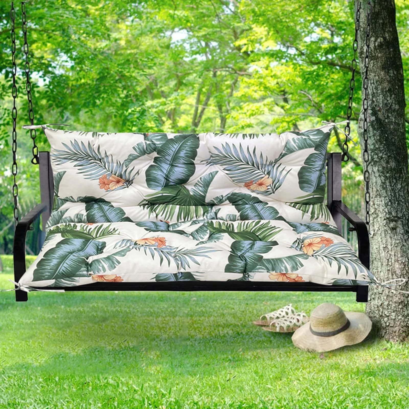 Coussin de remplacement pour banc de jardin, rembourré, pour siège de balançoire, pour extérieur, jardin, Patio
