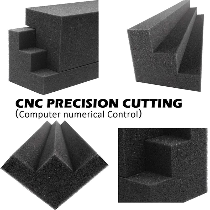 Paquet de A06F-64 panneaux de mousse acoustique, bloc d'angle de piège de basse acoustique, mousse insonorisante pour Studio, maison ou cinéma