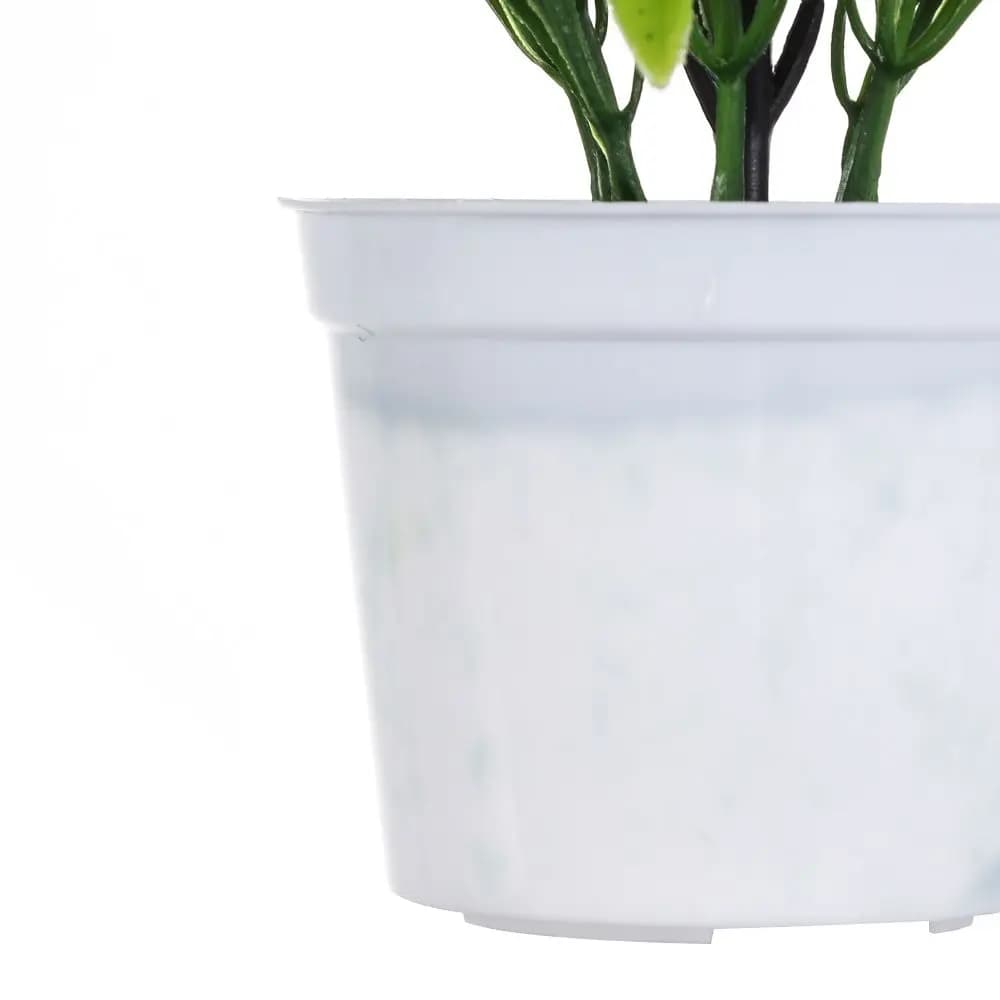 Mini-écosystème de fleurs artificielles pour salle à manger ou bureau, fausses plantes décoratives d'extérieur avec pots