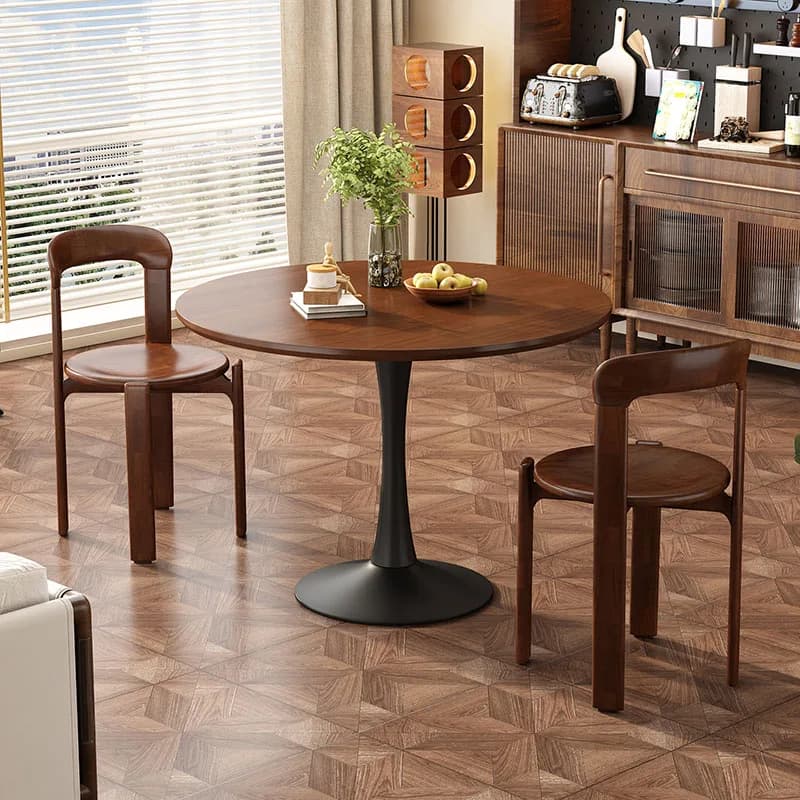 Table de salle à manger ronde pour restaurant, chaises mobiles, table de salle à manger moderne de luxe pour salon, meubles de cuisine, mobilier commercial