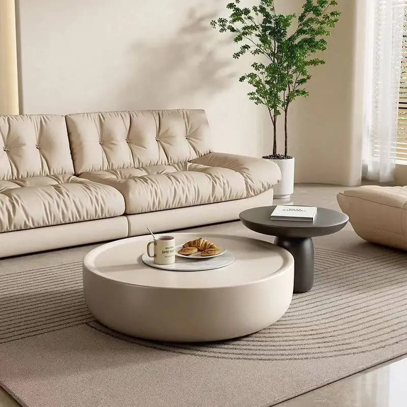 Table basse design Simple livres Magazine nordique salon Tables basses rondes ménage Tavolino Da Salotto meubles