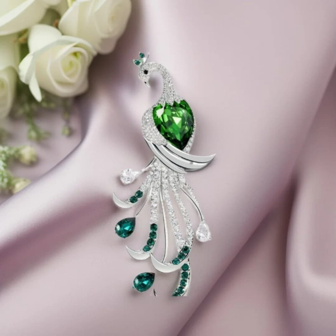 Broche de mode luxueuse en cristal, motif oiseau, polyvalente pour tenue quotidienne, manteau, chemise