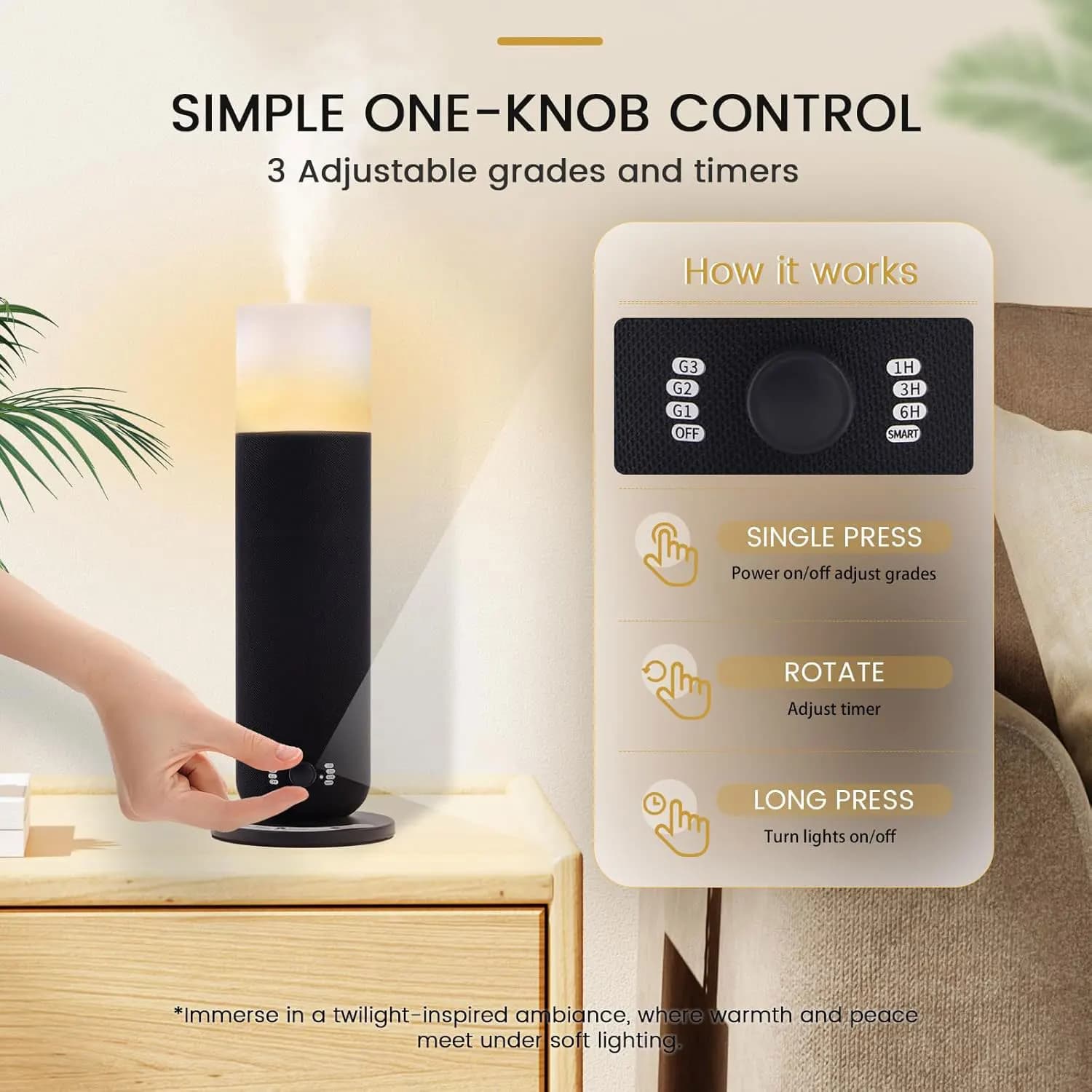 Diffuseur de parfum de chambre d'hôtel, diffuseur d'huile essentielle sans eau avec lampe d'ambiance aux chandelles, odeur électrique pour la maison