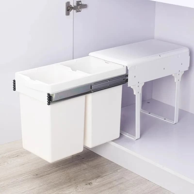 Évier de cuisine poubelle grande armoire de cuisine poubelle de recyclage déchets alimentaires poubelles poubelle recyclage poubelle tri appareil ménager