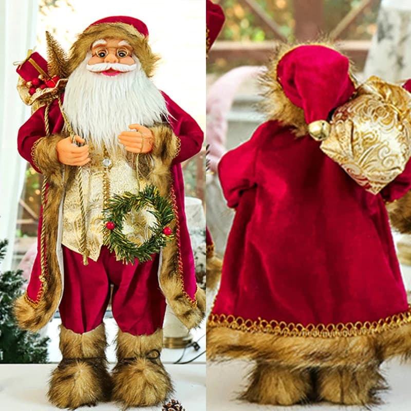 Poupée père noël hauteur 30cm, décorations de noël pour la maison, cadeaux pour enfants, ornements de fenêtre, nouvel an 2023