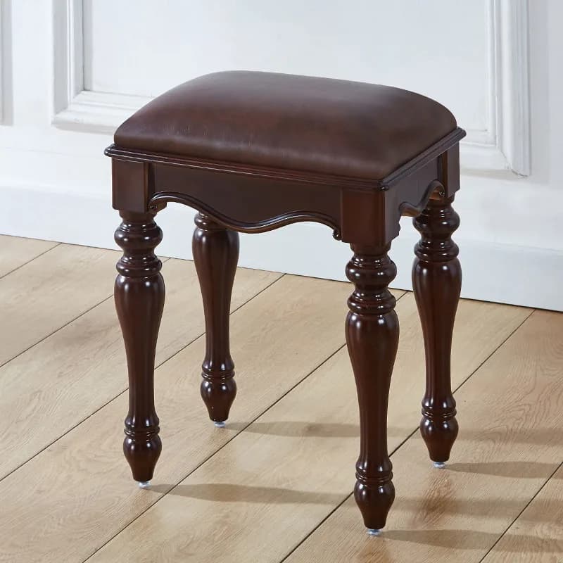 Petit tabouret de salon de style médiéval pour adultes, tabouret portable de luxe minimaliste pour entrée, accessoires de mobilier d'intérieur pour salon