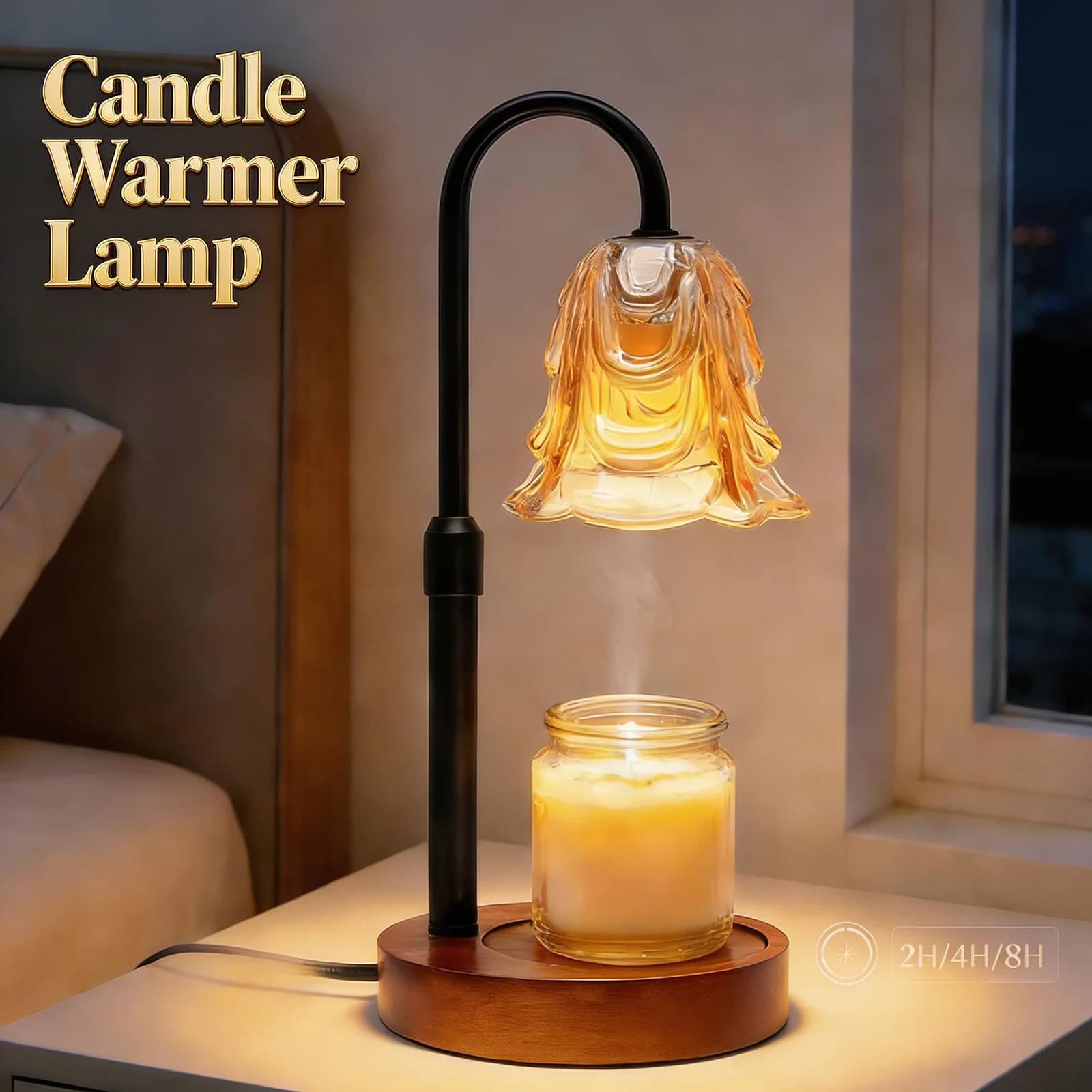 Lampe chauffe-cire, Cadeaux d'anniversaire pour Maman et Femme, Cadeau de pendaison de crémaillère, Chauffe-cire pour appartement, dortoir, décoration intérieure, Lampe parfumée