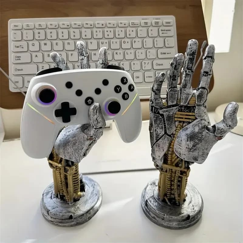 Décoration de bras robotique de Style science-fiction futuriste, support de manette de jeu, bureau pour garçon, sens de la technologie Cool, ornement, organisateur de bijoux clés